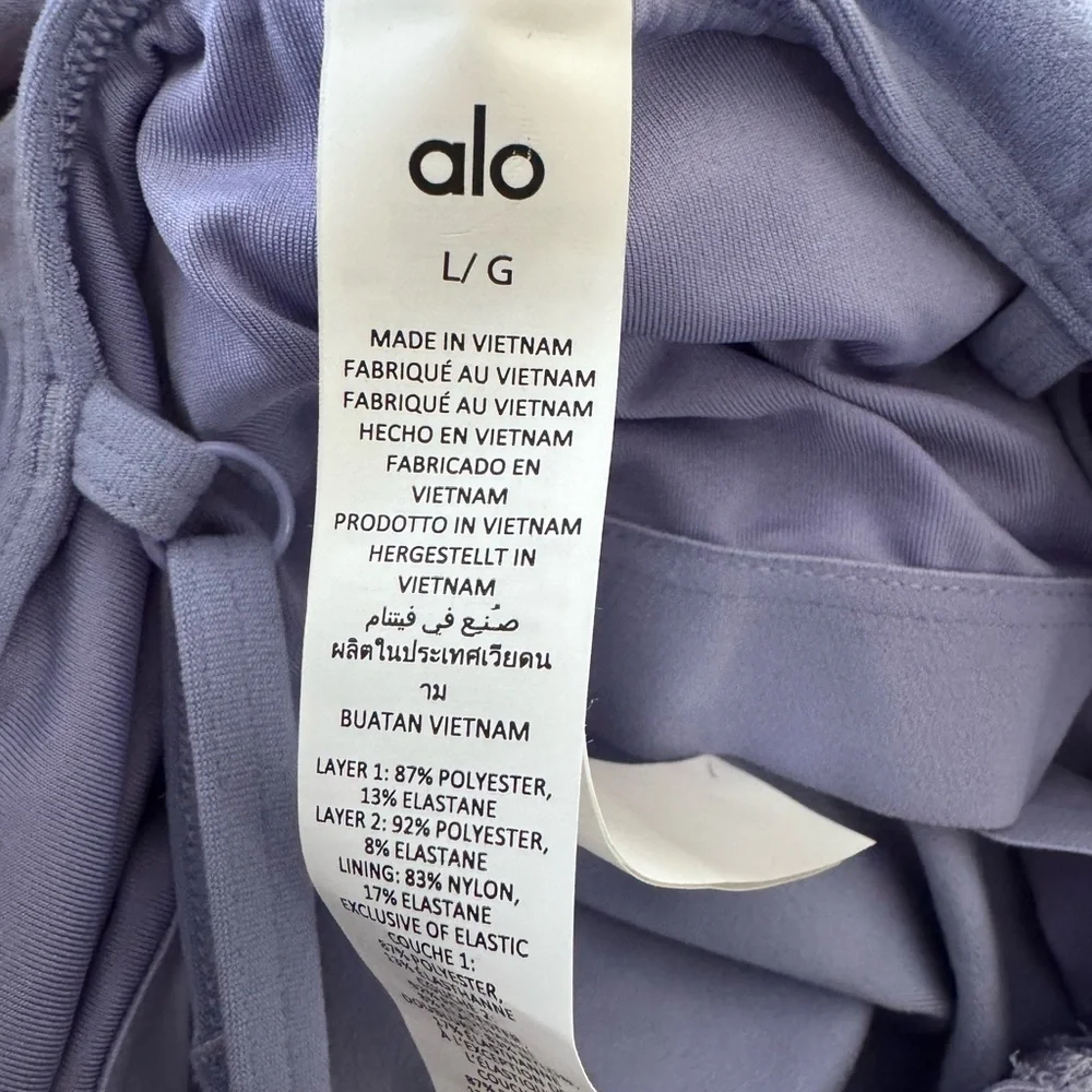 Alo Yoga Alosoft Courtside Tennis Dress lavender size large